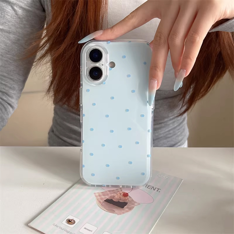 Korean Ins Girl Simple Blue Pi - Phone Cases Y2K incelemesi ve fiyatı