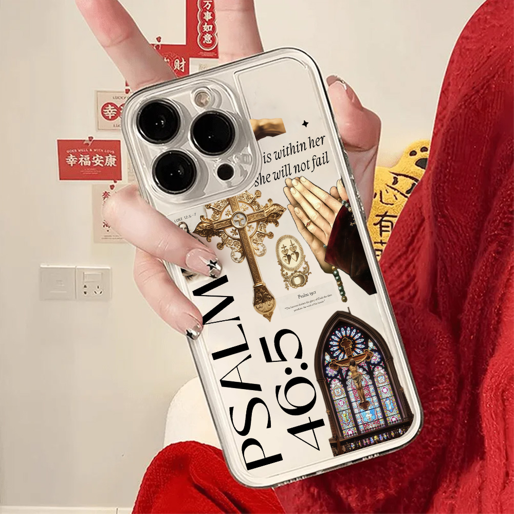 Saint Jesus Print Clear Phone  - Phone Cases Jesus incelemesi ve fiyatı