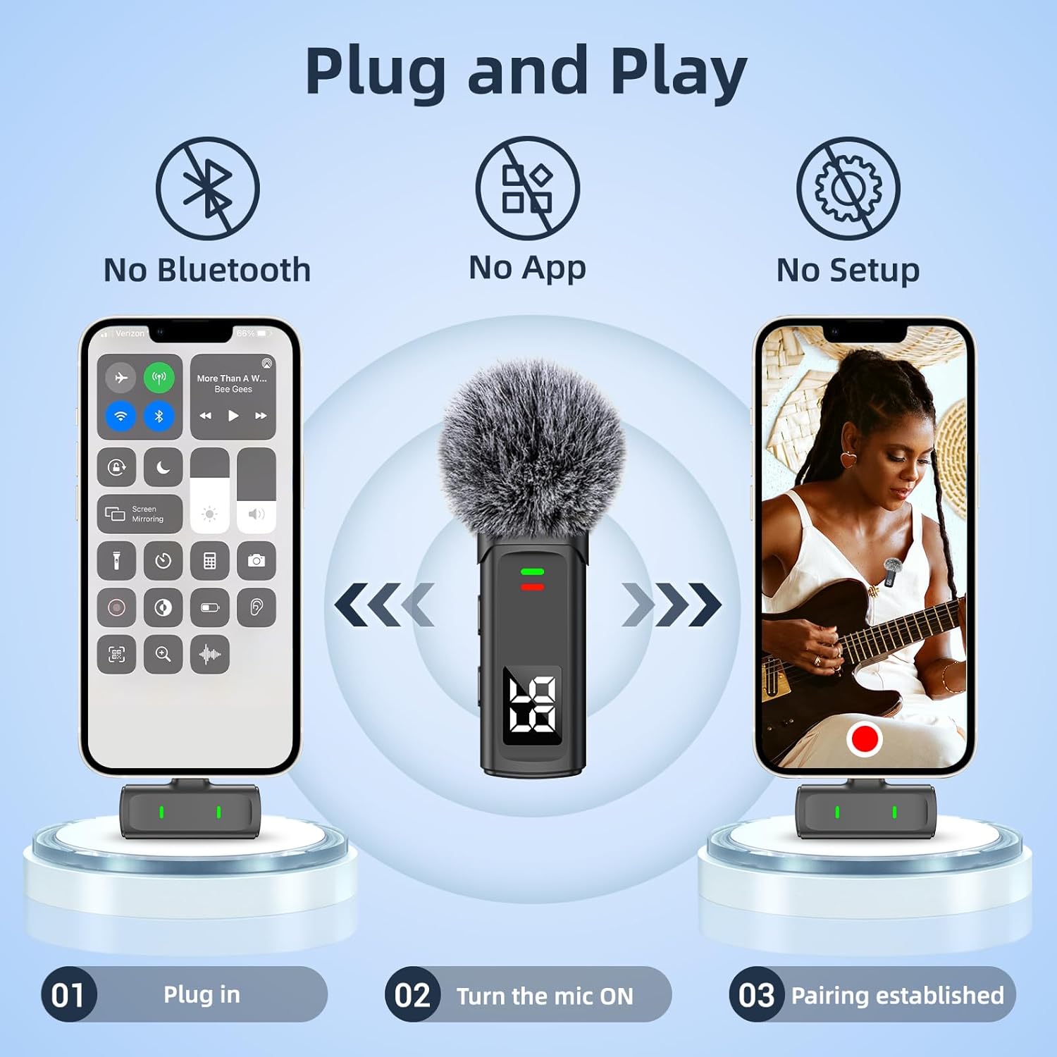 Wireless Lavalier Microphone f - Phone Cases Video incelemesi ve fiyatı
