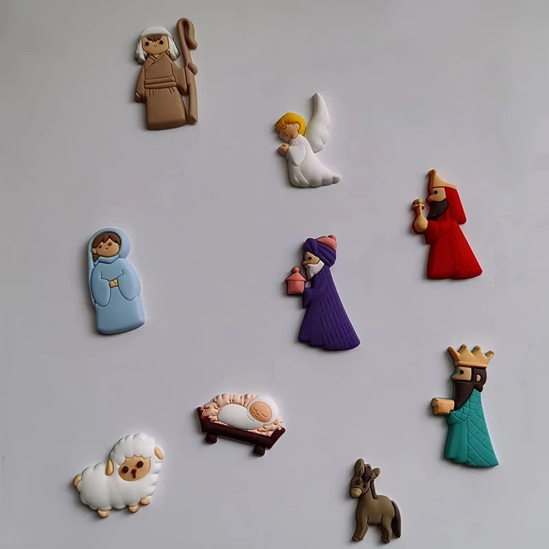 9pcs/Set Jesus Fridge Magnets  - Phone Cases Jesus incelemesi ve fiyatı