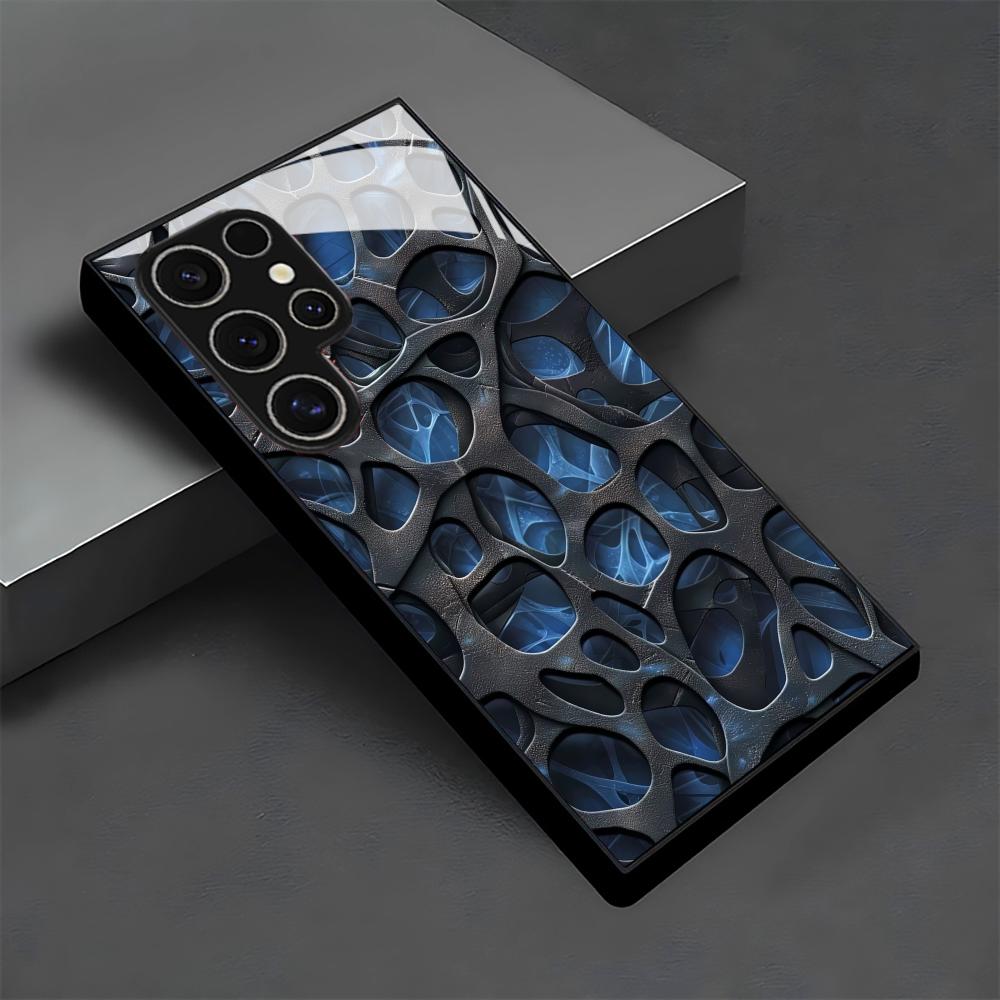 Cool blue honeycomb glass Phon - Phone Cases Blue incelemesi ve fiyatı