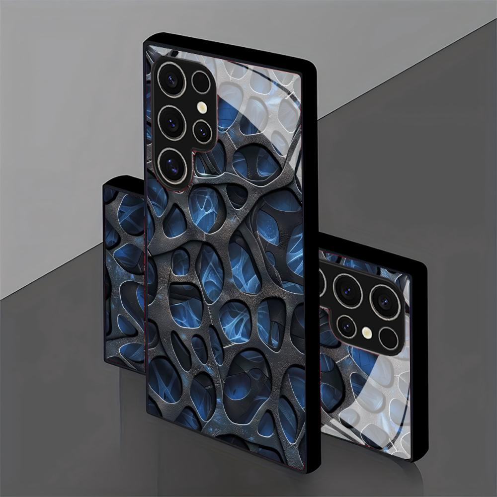 Cool blue honeycomb glass Phon - Phone Cases Blue incelemesi ve fiyatı