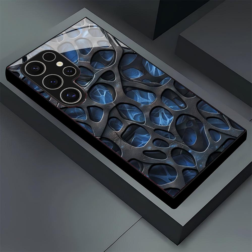 Cool blue honeycomb glass Phon - Phone Cases Blue incelemesi ve fiyatı