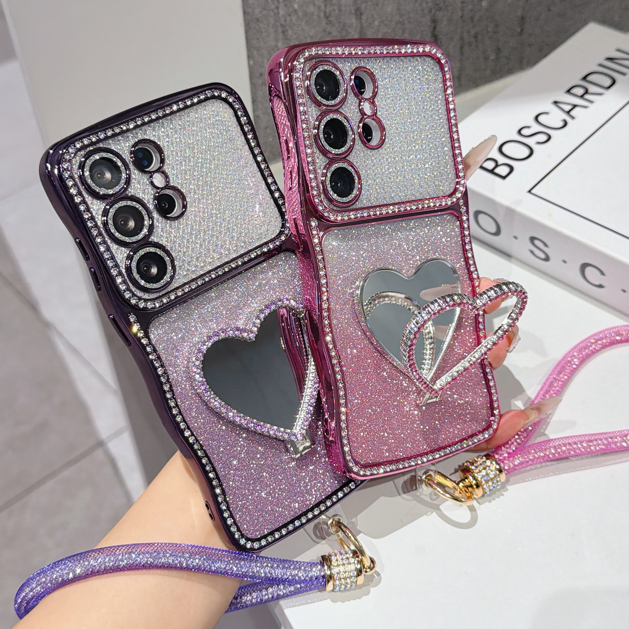 Gradient Glitter Rhinestone Ph - Phone Cases With Straps incelemesi ve fiyatı