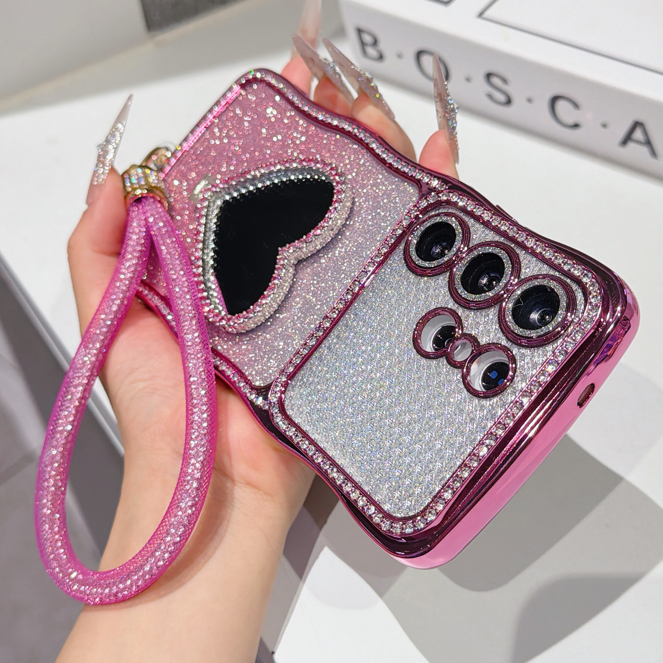 Gradient Glitter Rhinestone Ph - Phone Cases With Straps incelemesi ve fiyatı