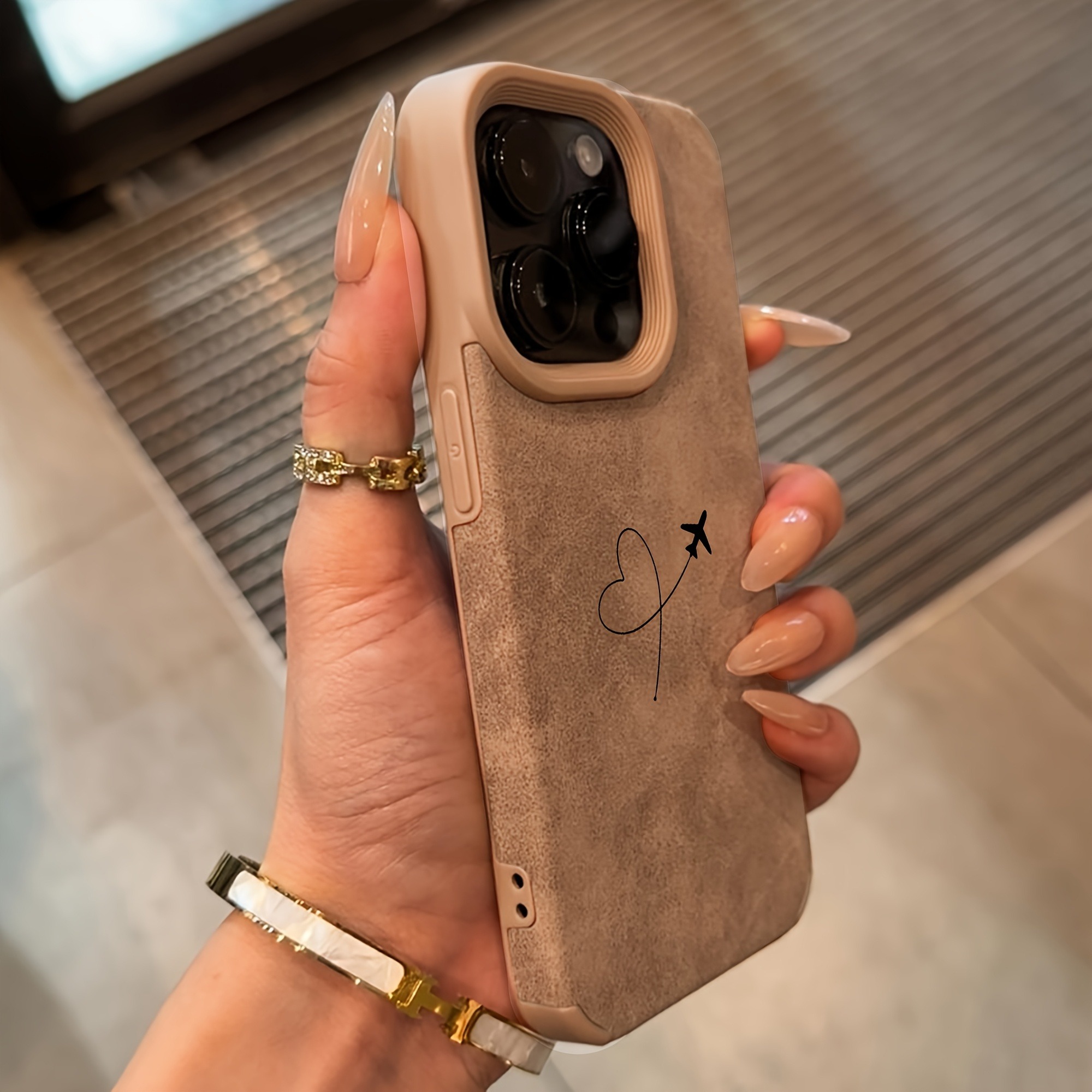 Airplane Route Love Heart Desi - Phone Cases Leather incelemesi ve fiyatı
