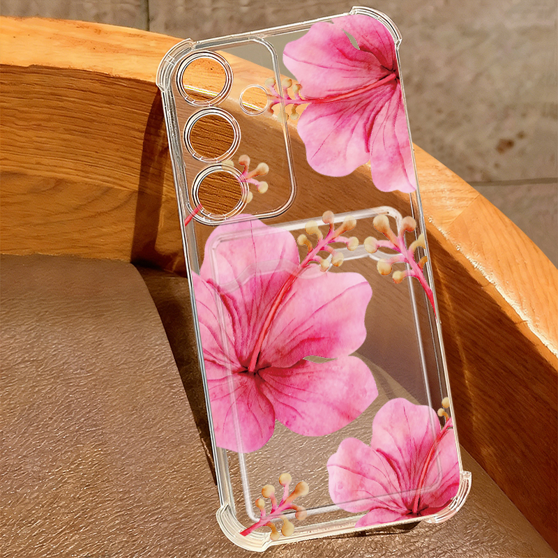 Red Flower Print Card Pocket P - Phone Cases Red incelemesi ve fiyatı