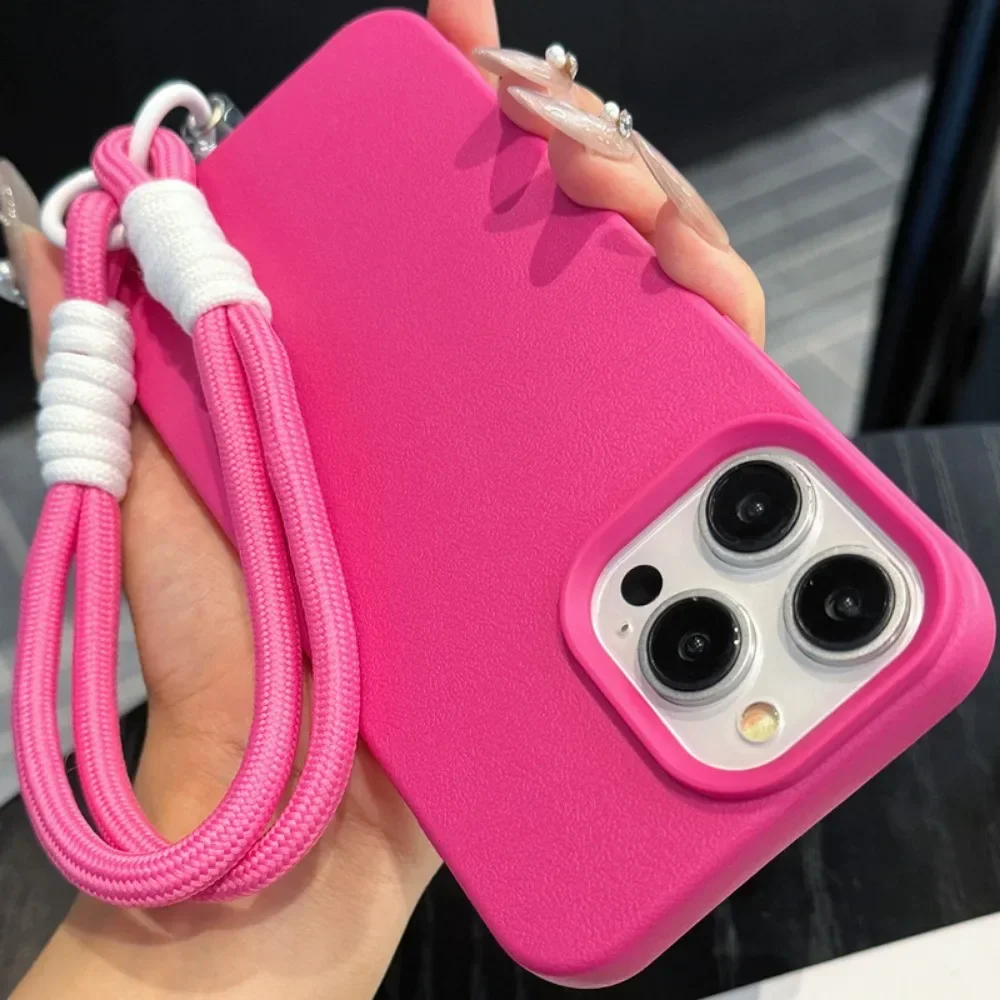 Leather Texture Phone Case wit - Phone Cases With Straps incelemesi ve fiyatı