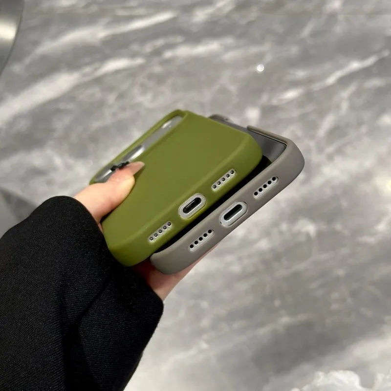 New Matte Solid Color Half Wra - Phone Cases Rugged incelemesi ve fiyatı