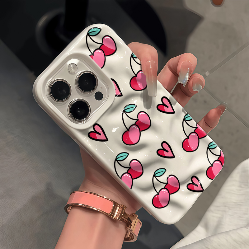 Love Heart Cherry Soft Phone C - Phone Cases Cherry incelemesi ve fiyatı