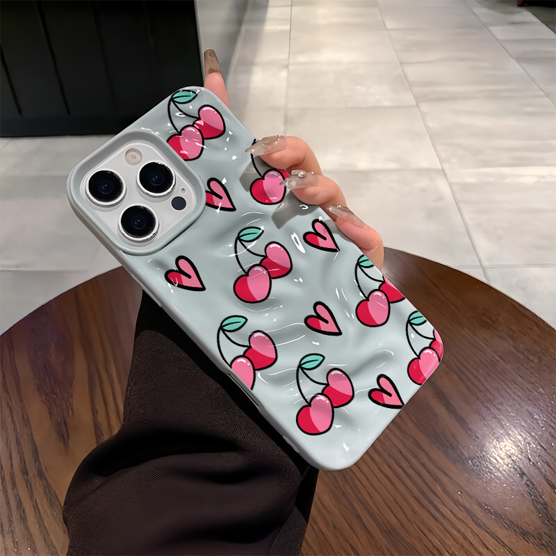 Love Heart Cherry Soft Phone C - Phone Cases Cherry incelemesi ve fiyatı