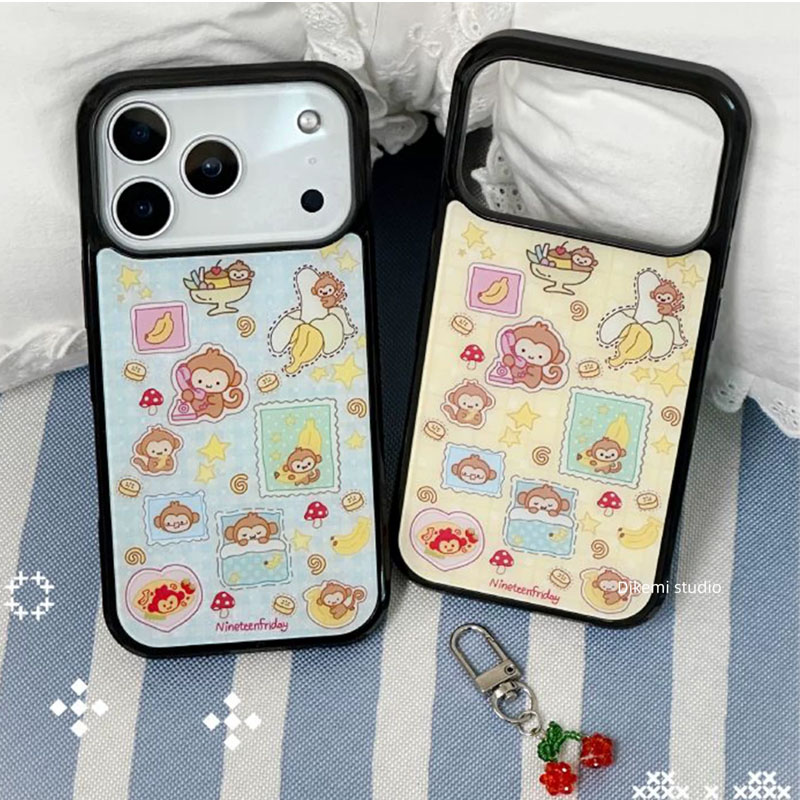 Korean Ins Blue Yellow Monkey  - Phone Cases Rugged incelemesi ve fiyatı