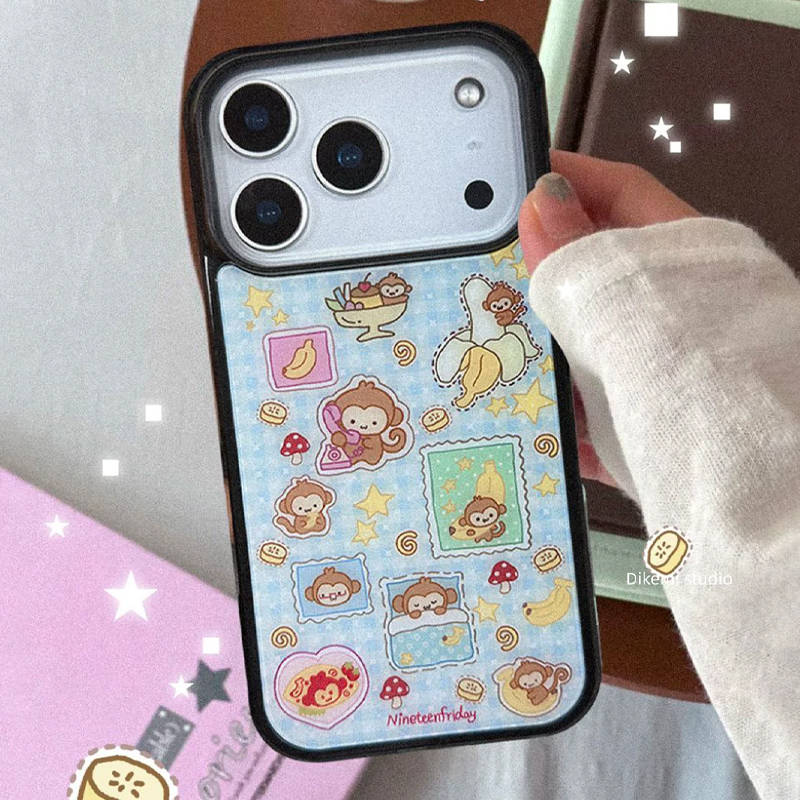 Korean Ins Blue Yellow Monkey  - Phone Cases Rugged incelemesi ve fiyatı