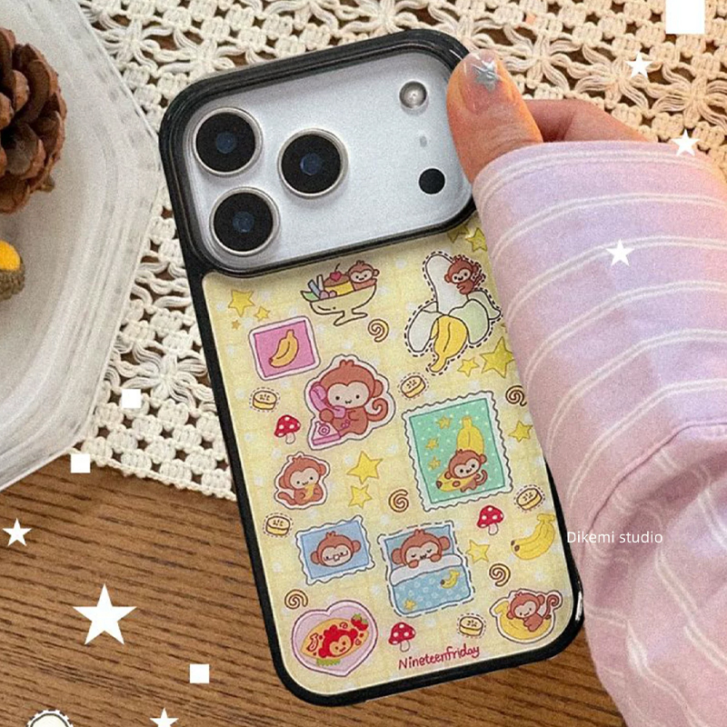Korean Ins Blue Yellow Monkey  - Phone Cases Rugged incelemesi ve fiyatı