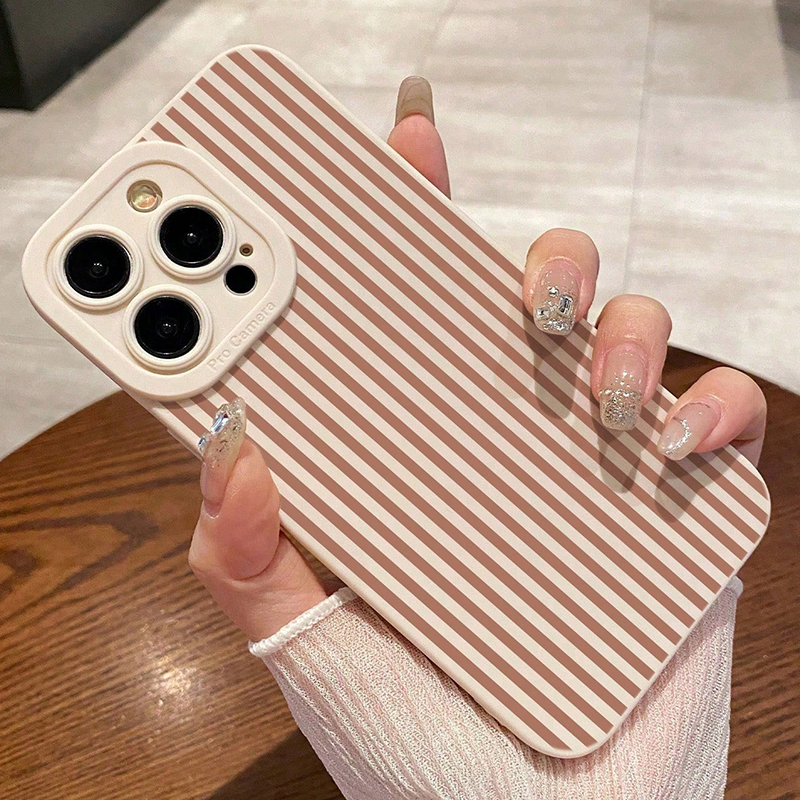Pink Striped Painted Anti-Drop - Phone Cases Amazon incelemesi ve fiyatı