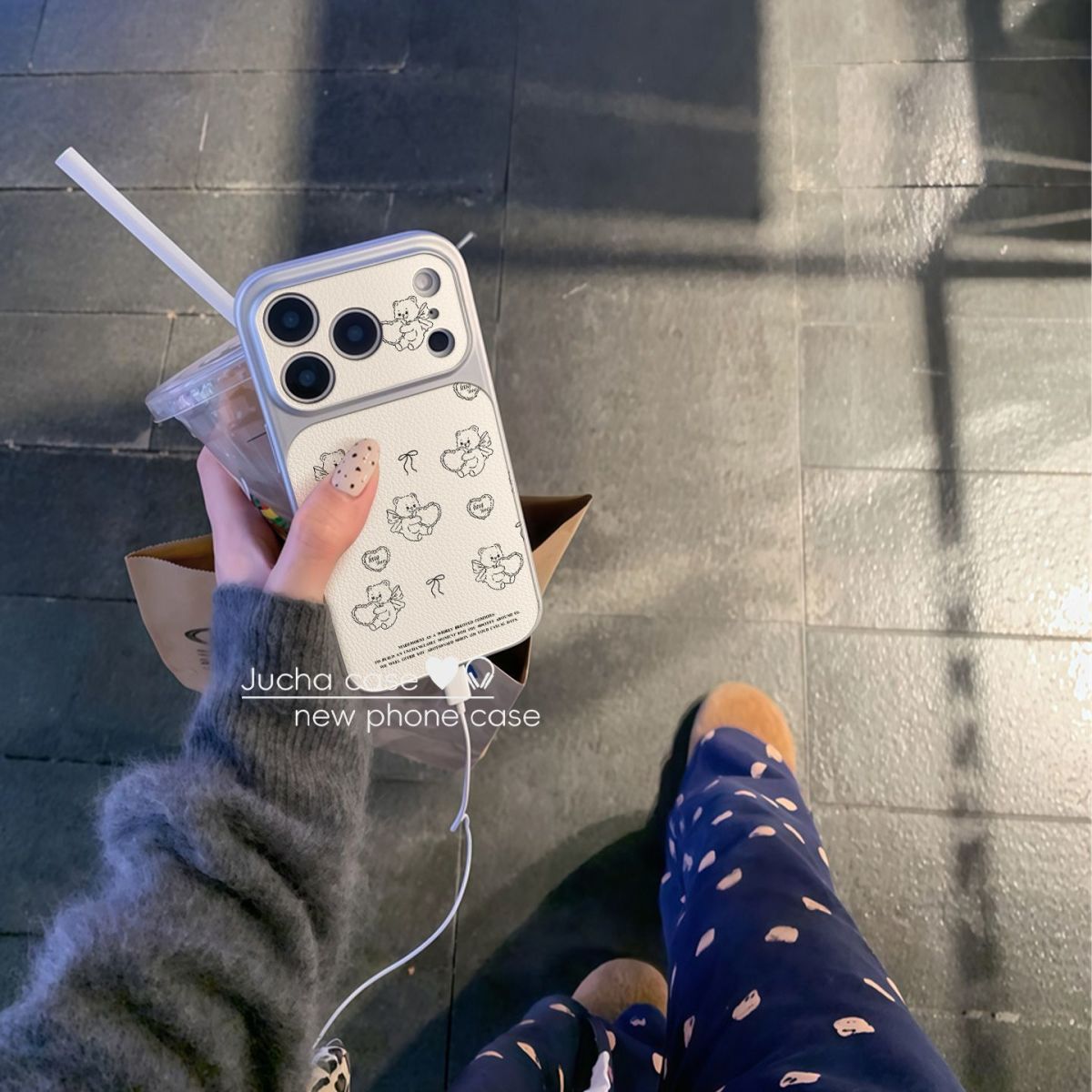 INS Korean White Love Angel Be - Phone Cases Leather incelemesi ve fiyatı
