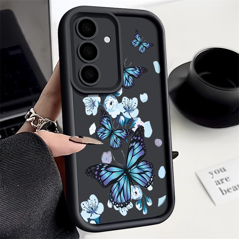 Blue Butterfly TPU Case For Sa - Phone Cases Blue incelemesi ve fiyatı
