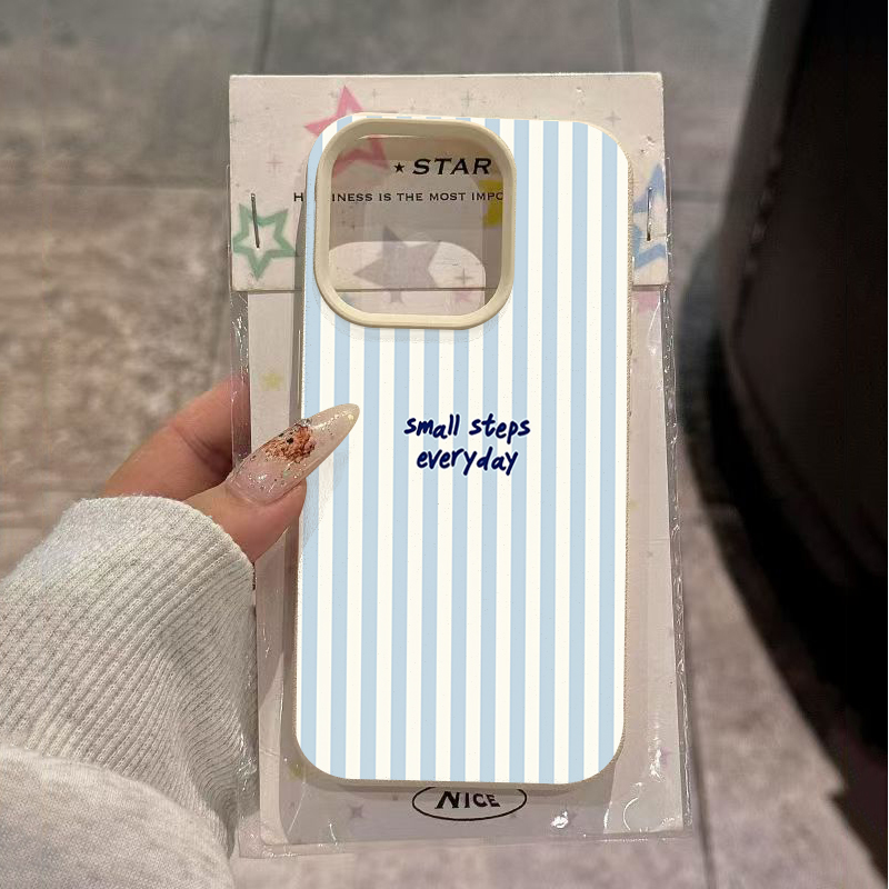 Blue English Blue White Stripe - Phone Cases Blue incelemesi ve fiyatı