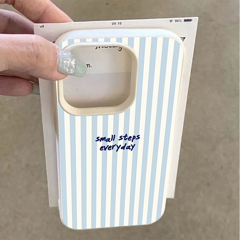 Blue English Blue White Stripe - Phone Cases Blue incelemesi ve fiyatı