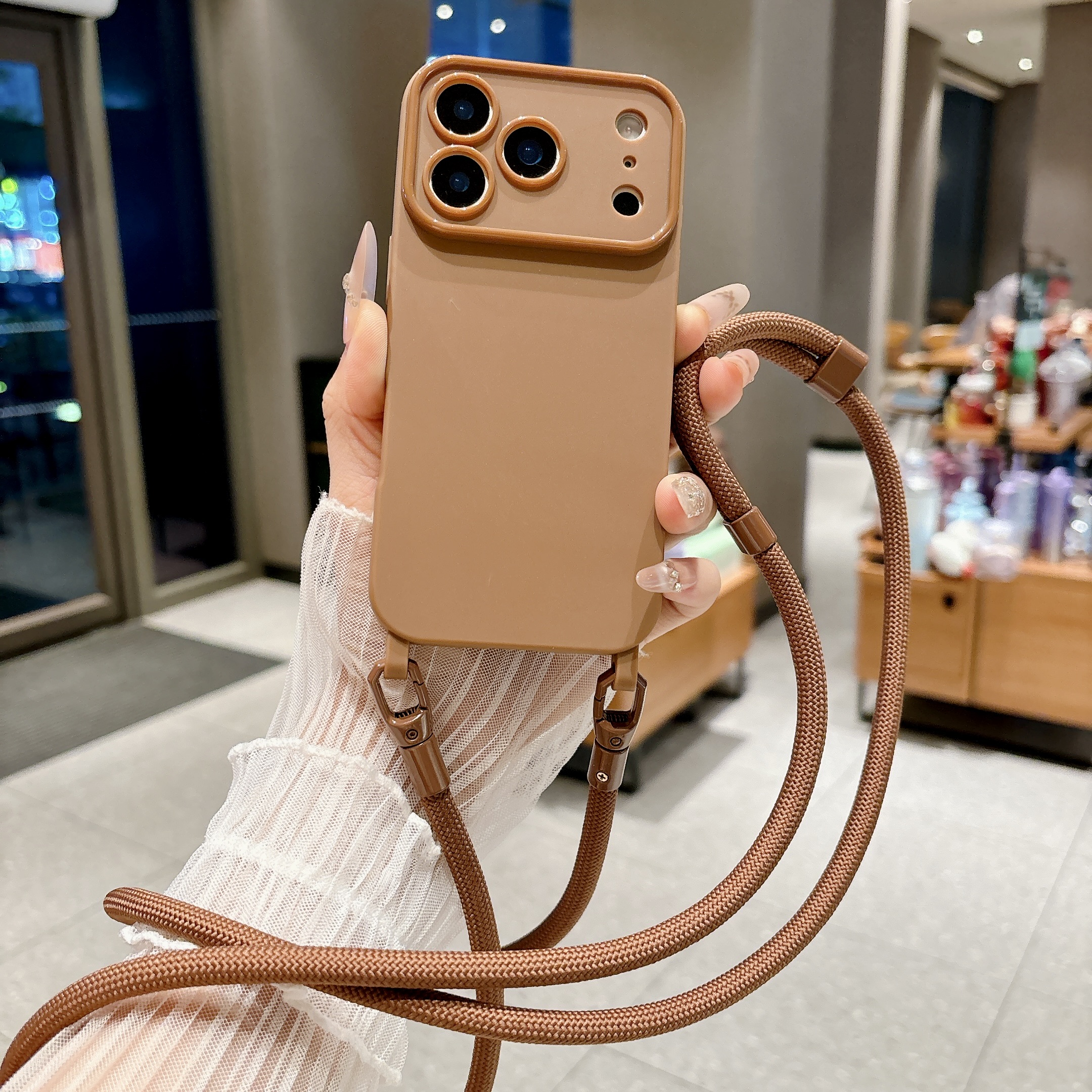 Multicolored Silicone Crossbod - Phone Cases With Straps incelemesi ve fiyatı