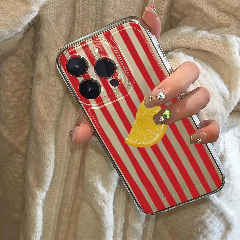 Lemon Red Pink Blue Stripe Des - Phone Cases Red incelemesi ve fiyatı