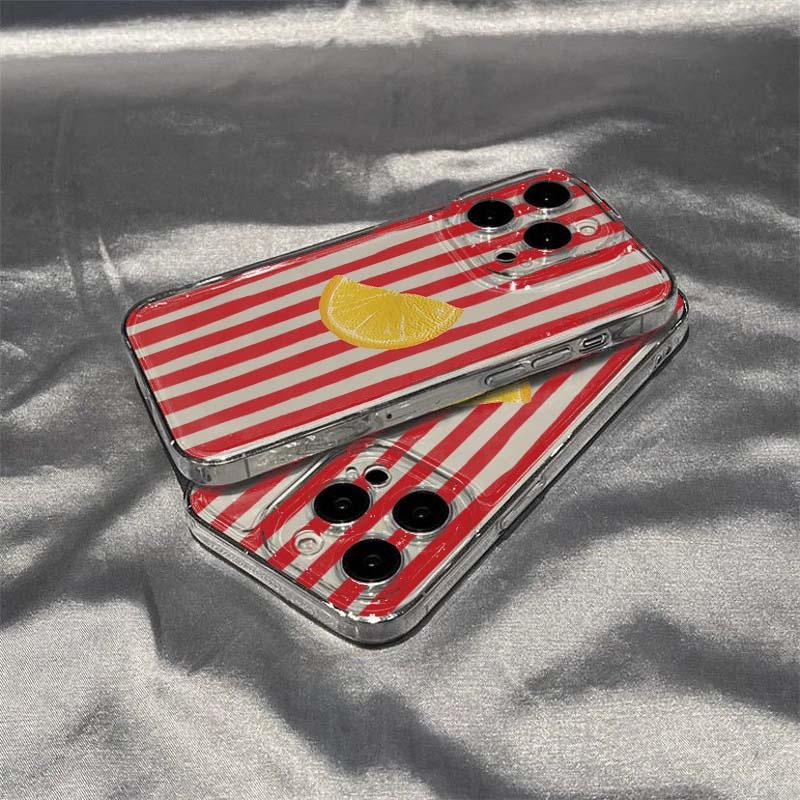 Lemon Red Pink Blue Stripe Des - Phone Cases Red incelemesi ve fiyatı
