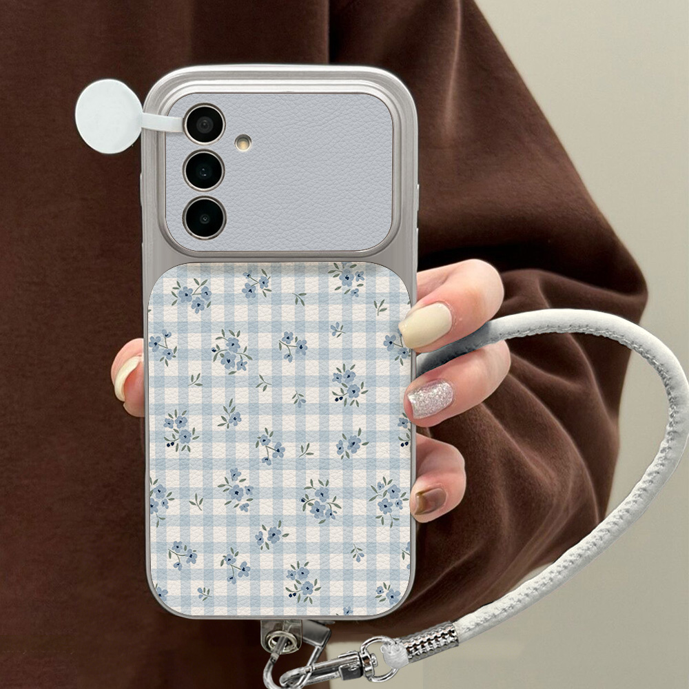 Blue Folwer Phone Case For Sam - Phone Cases Blue incelemesi ve fiyatı