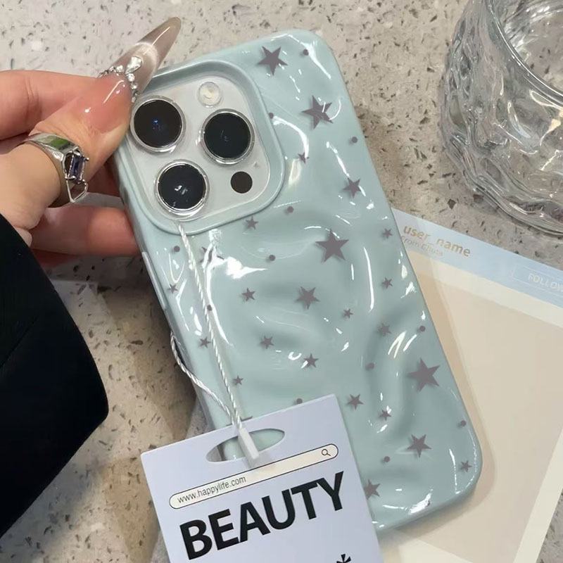 Minimalist Gray-Blue Star Wave - Phone Cases Blue incelemesi ve fiyatı