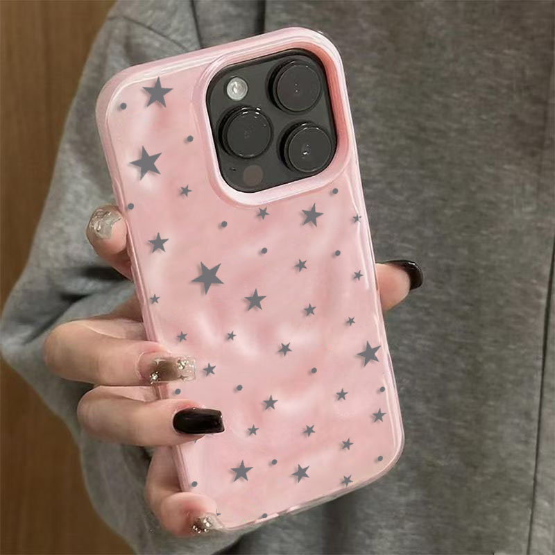 Minimalist Gray-Blue Star Wave - Phone Cases Blue incelemesi ve fiyatı