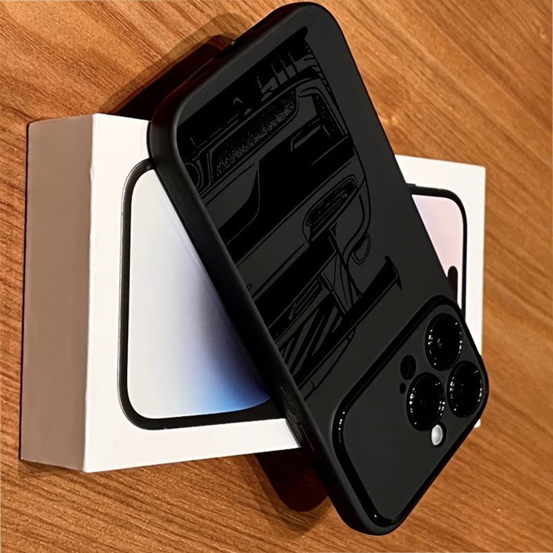 Line-Drawing of a Sports Car P - Phone Cases Rugged incelemesi ve fiyatı